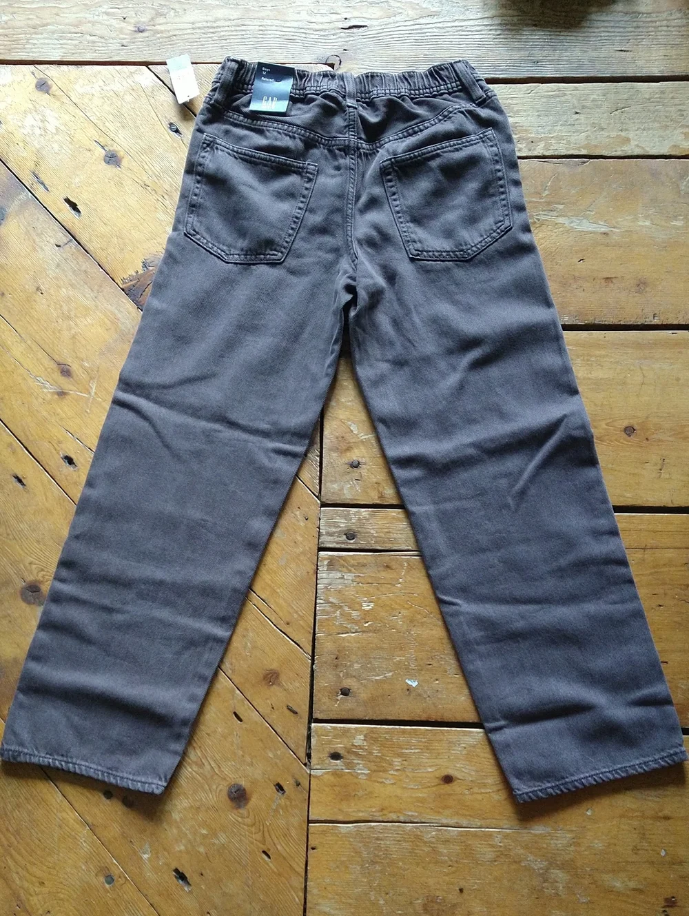 GAP Kids Straight Relaxed Fit Jeans in Dark Brown